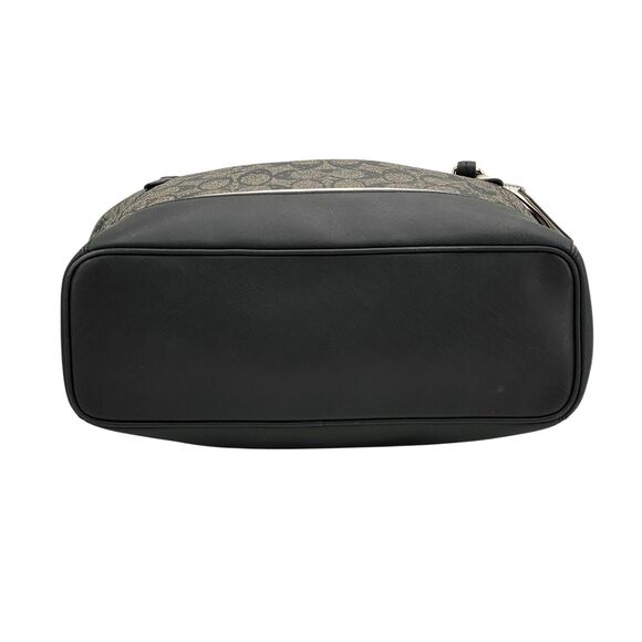 Coach Peyton Perforated Zip Top Tote F29886 Black White Signature Logo - Picture 6 of 16